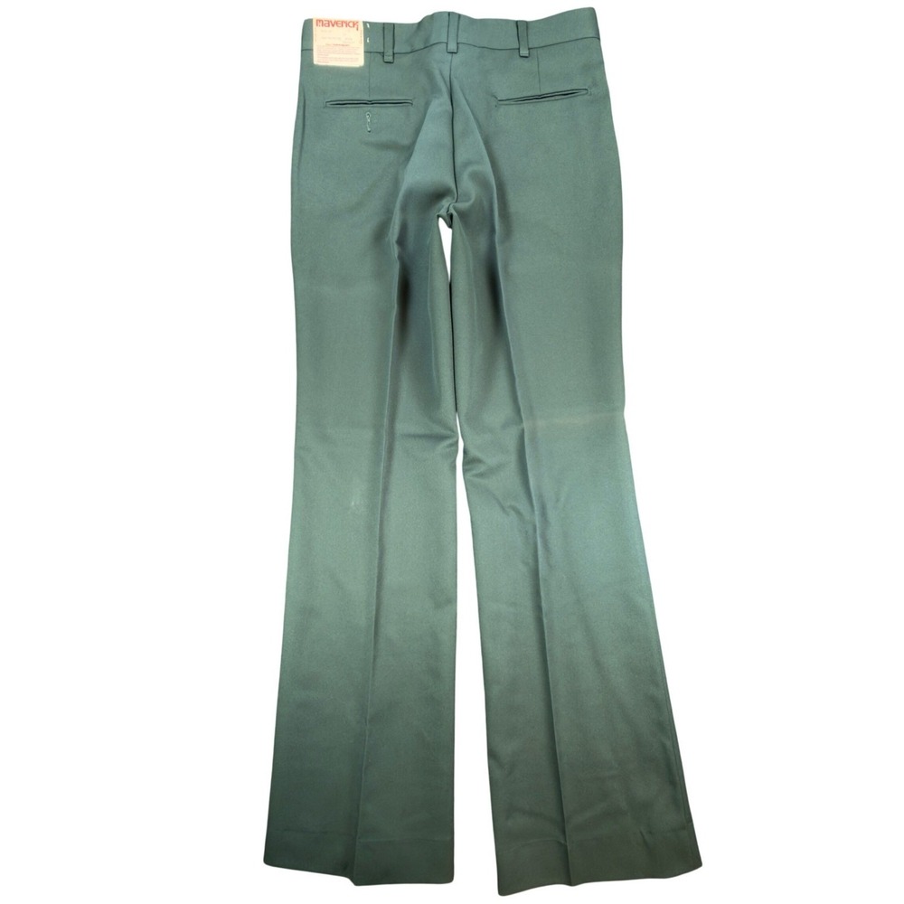 Vintage 70s Maverick Blue Bell Wrangler Dress Pants 34x34 NOS USA Green